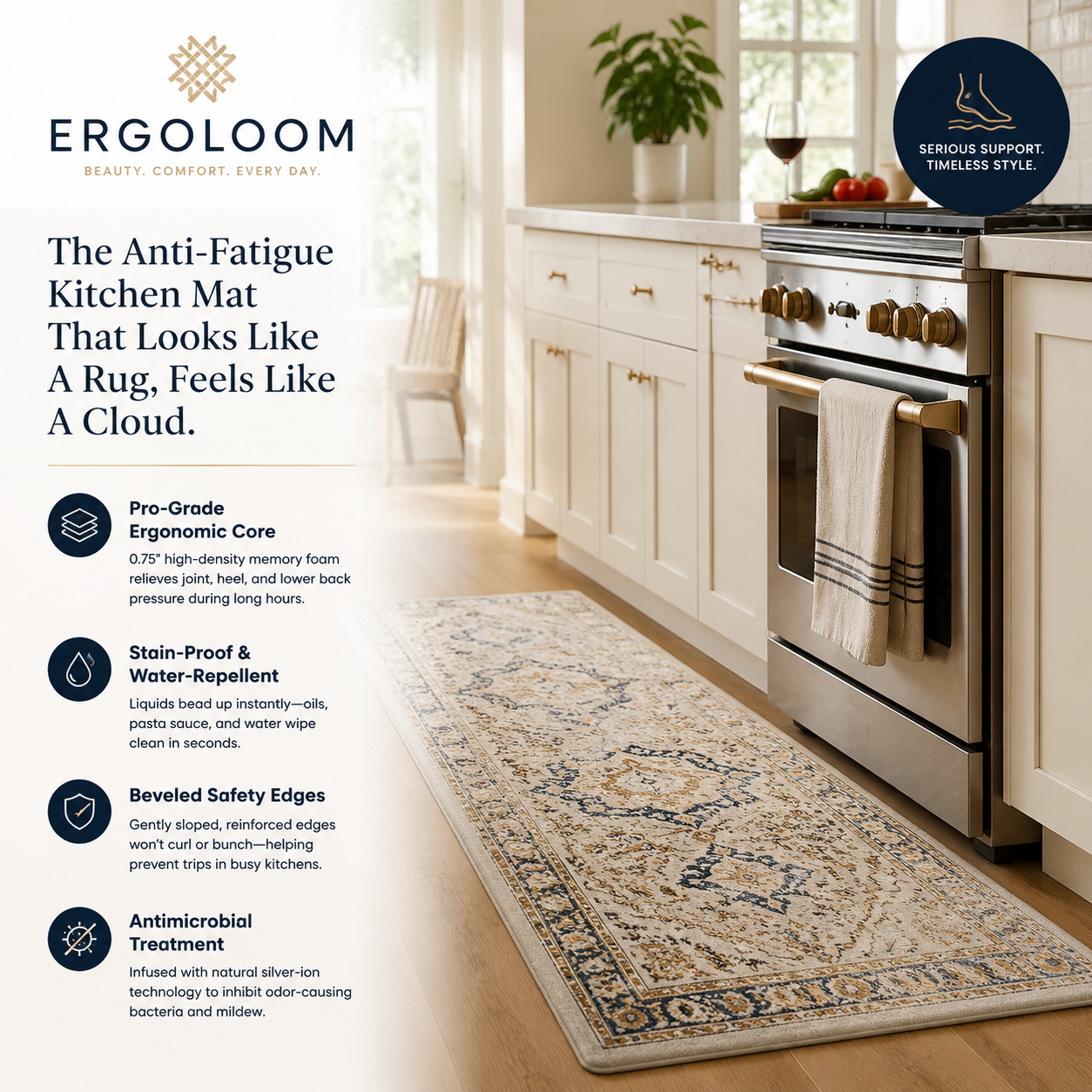 Zephtuft™ ErgoLoom Kitchen Prep Runner