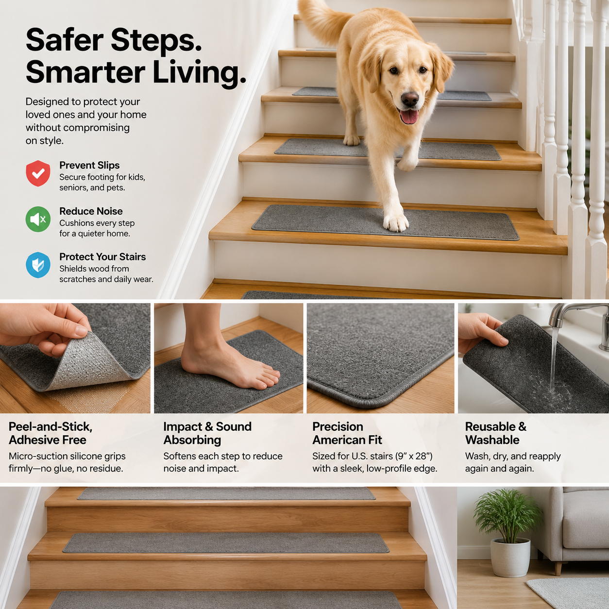 Zephtuft™ SureStep Architectural Stair Treads